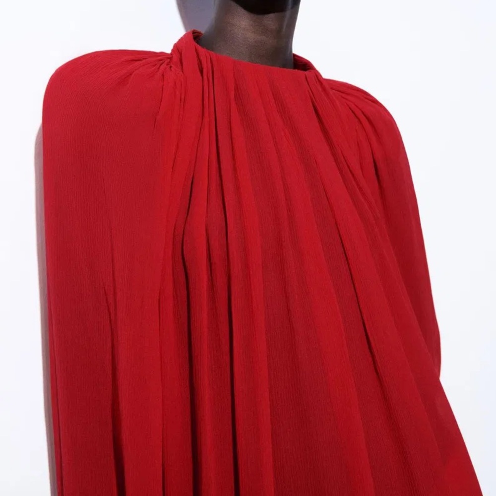 COS Atelier. The Crinkled Silk-Chiffon Silk Blouse. Brand New. Retail Price:$225 - Picture 15 of 16